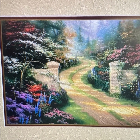 Other - Thomas Kinkade Spring Gate 8x10 Matted Collectors Print For 11x14 Frame